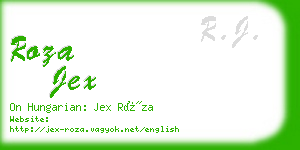 roza jex business card